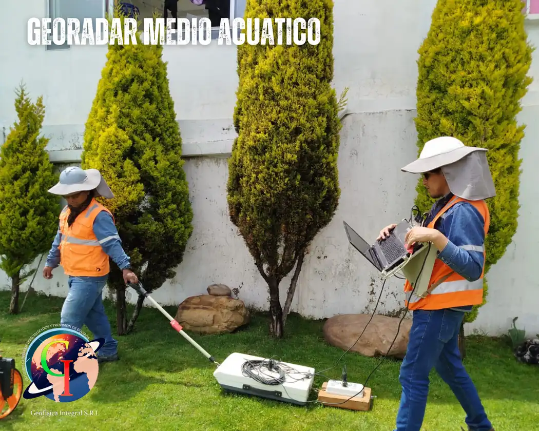 Georadar en medio acuático para subsuelo bajo ríos y batimetría
